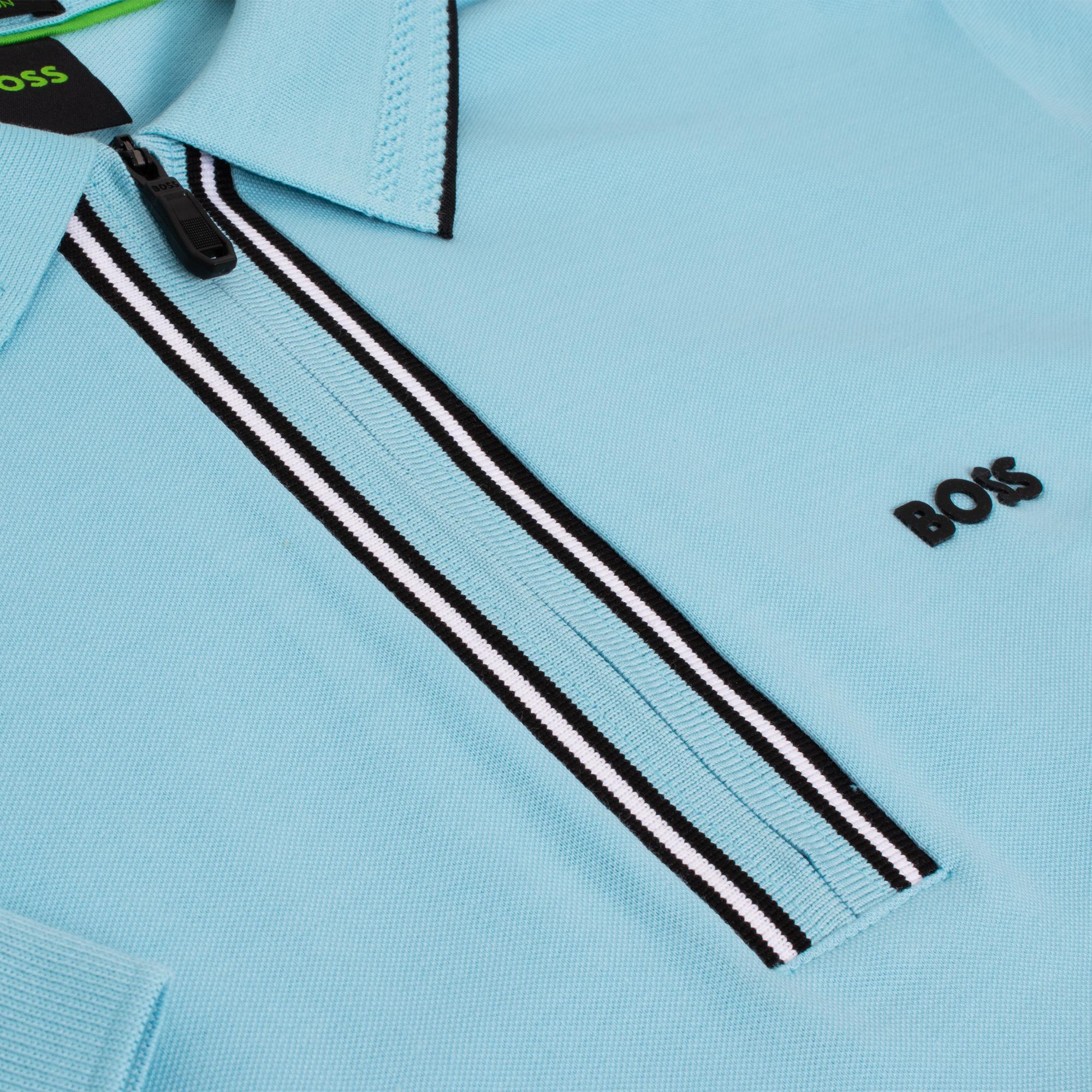 Boss Philix GOC Mens Polo Shirt Light Pastel Blue
